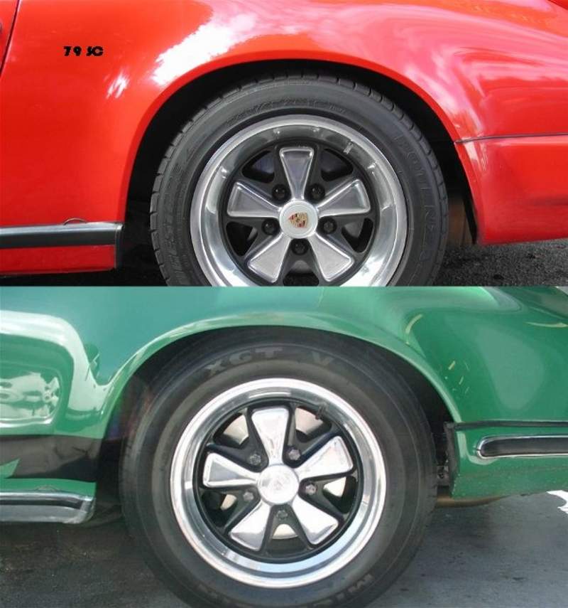 Porsche rear flare differences