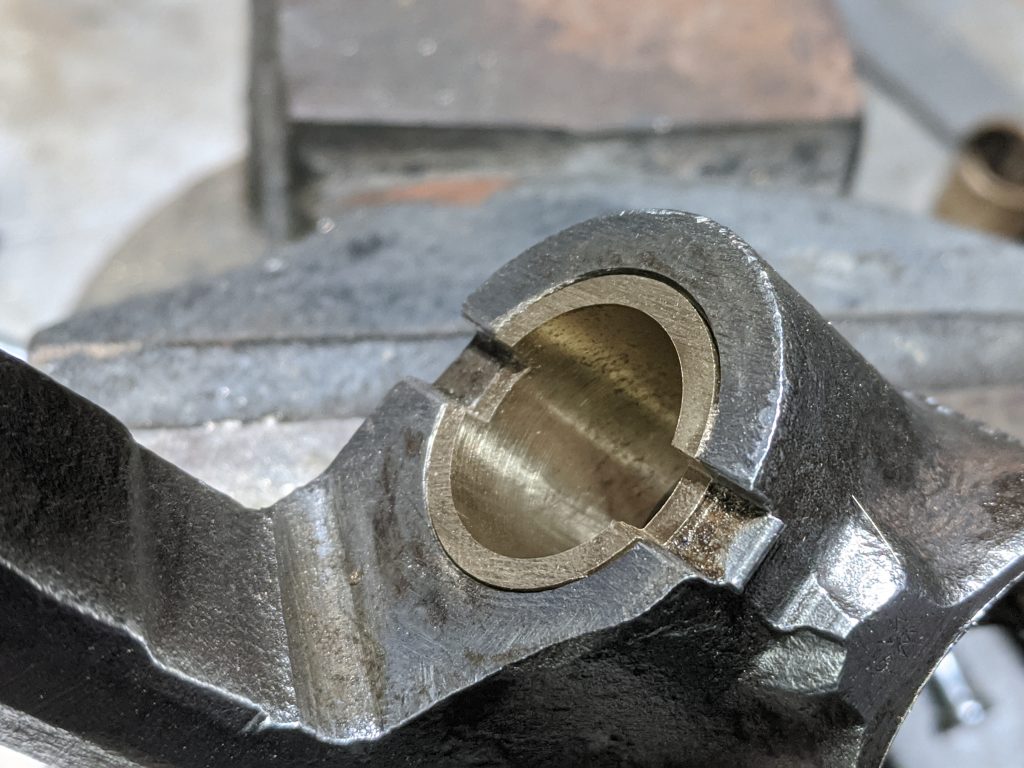 Porsche 356 King Pin Bushing Installed